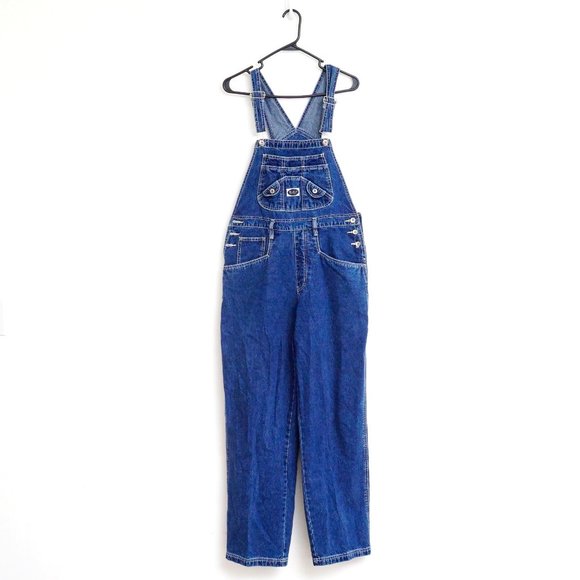 Vintage 90s RVT Women's Utility Carpenter Overall M/L - Picture 1 of 8